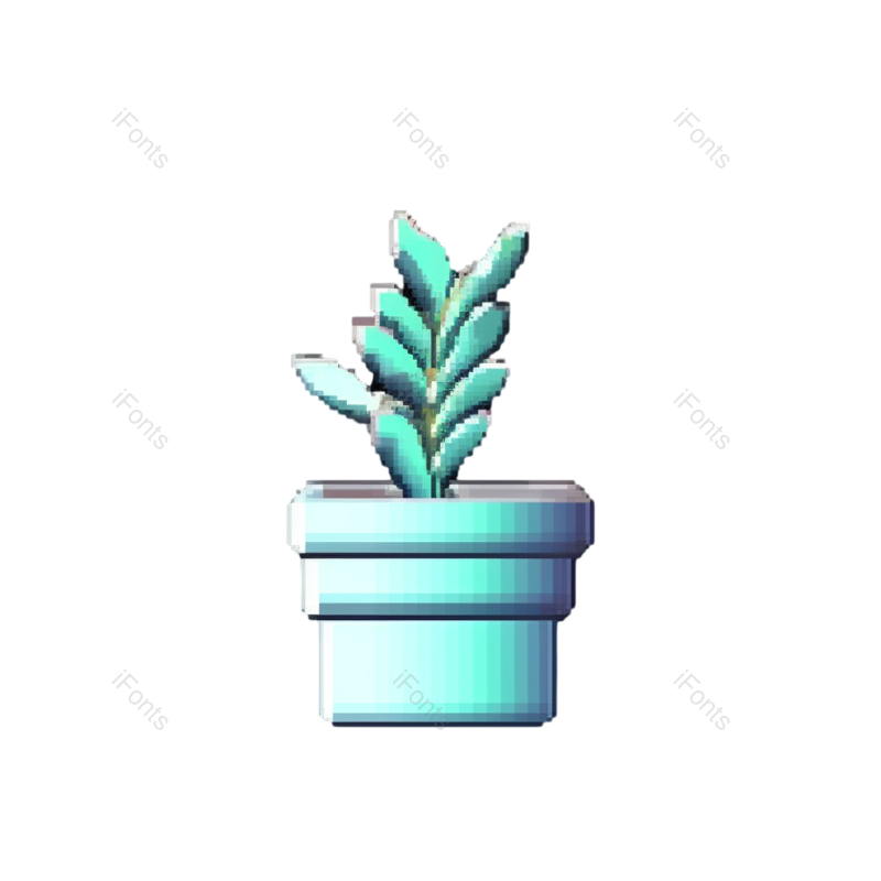 科技图片,卡通元素,立体PNG,花草免抠素材